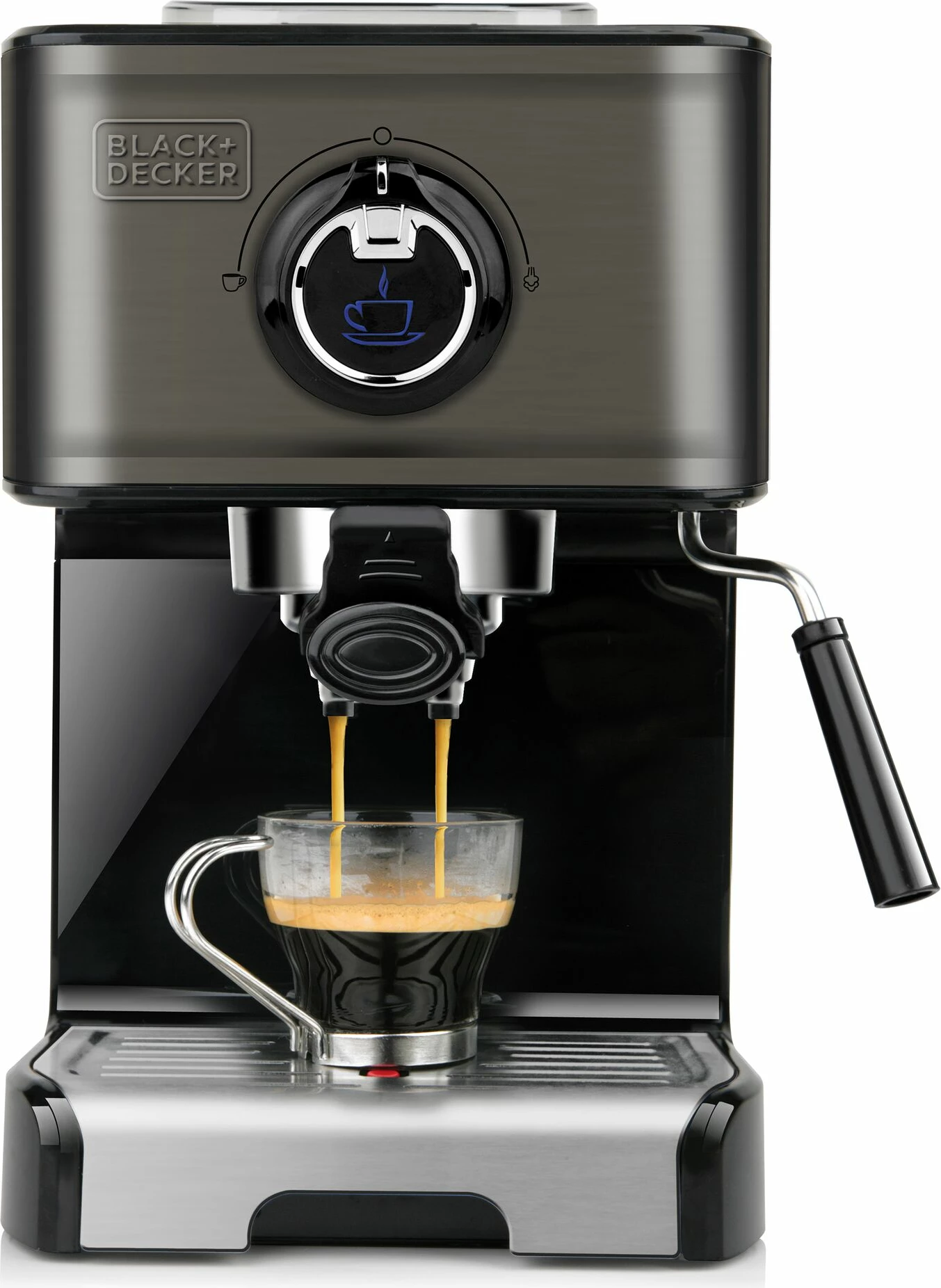 Aparat kafeje espresso Black&Decker BXCO1200E 1200W 15 bar Inox