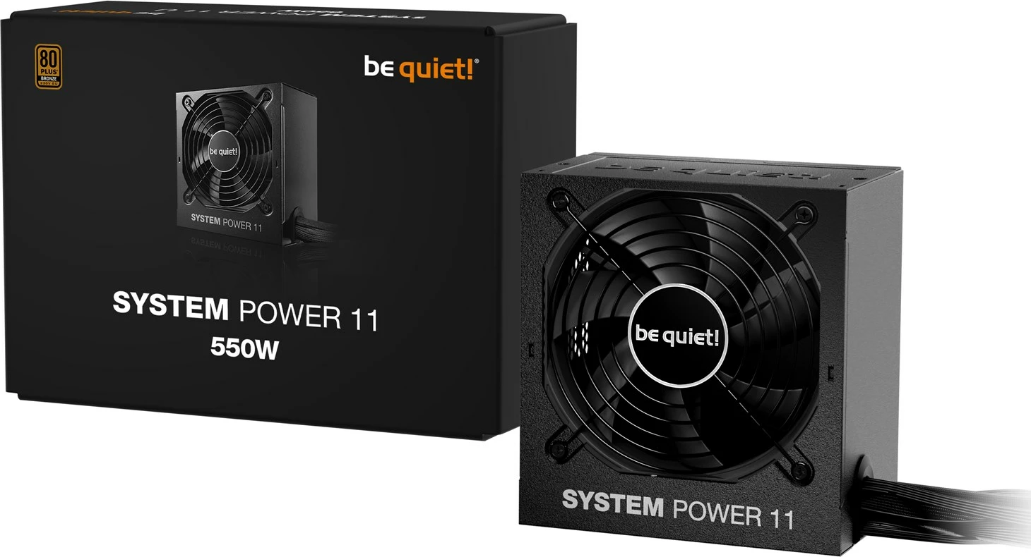 Kasë furnizuesi BE QUIET! System Power 11, 550W, 80 PLUS Bronze, e zezë