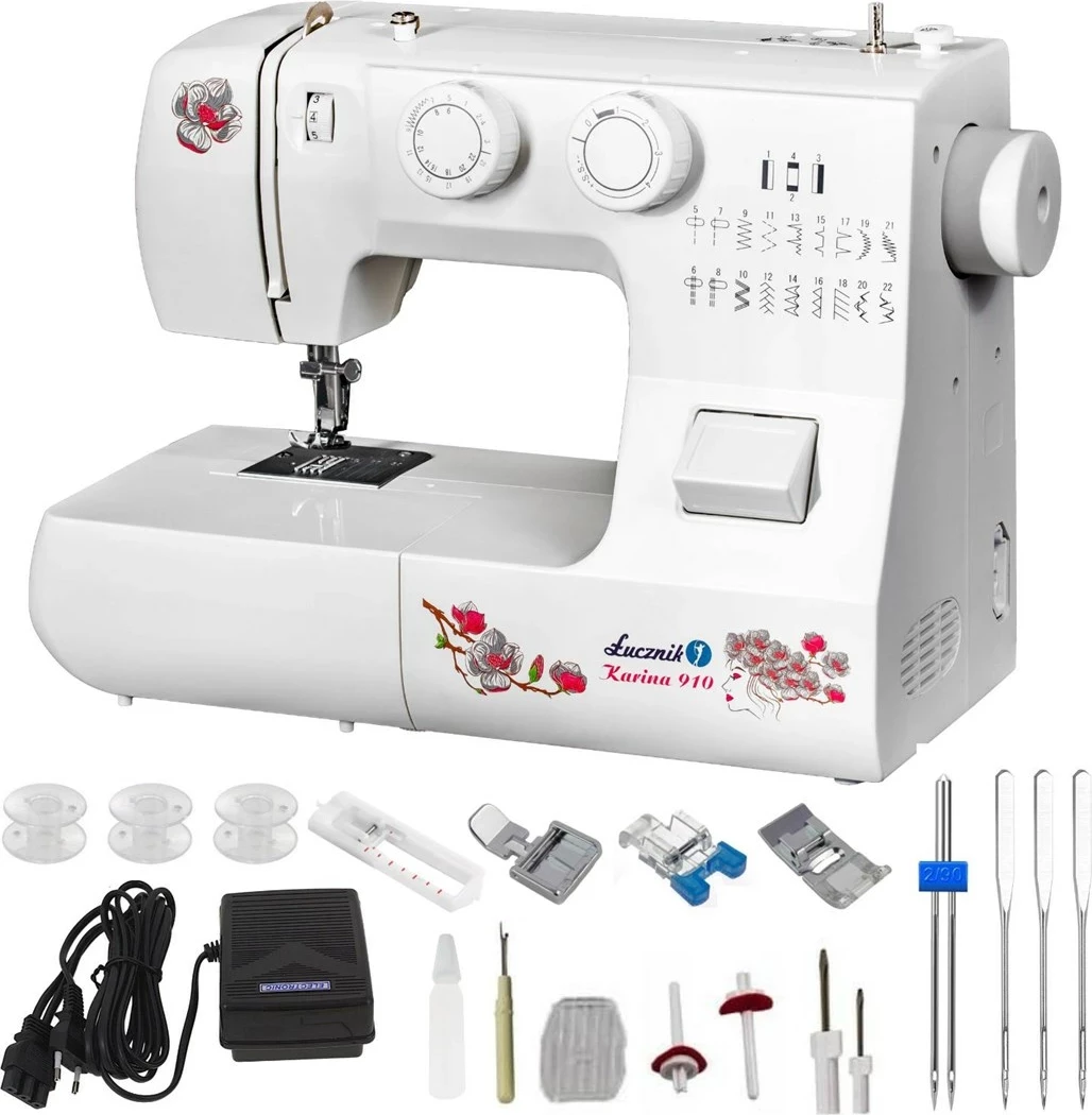 Makine qepëse Łucznik Karina 910, e bardhë