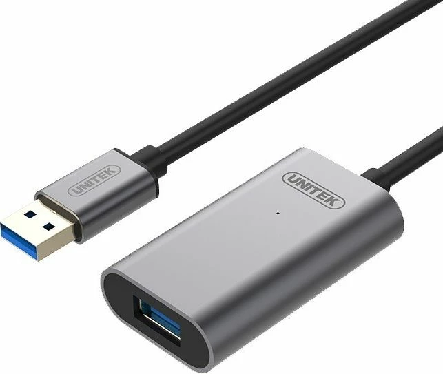Kabllo zgjatëse USB-A në USB-A Unitek Y-3005 10 m USB 3.0/3.1 Gen 1 aktive, e zezë