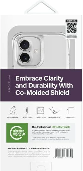 Mbështjellës UNIQ LifePro Xtreme për iPhone 16, Transparent
