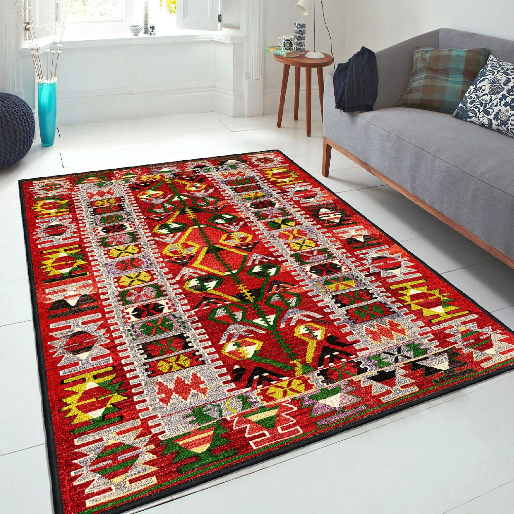 Qilim Velvet Conceptum Hypnose, shumëngjyrësh, 80x120cm, Els1786