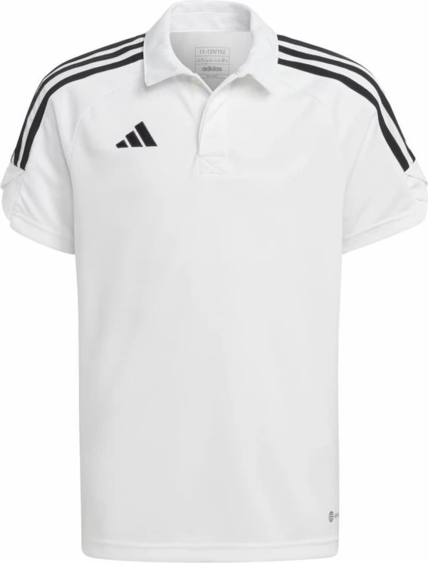 Fanellë polo për fëmijë adidas, e bardhë