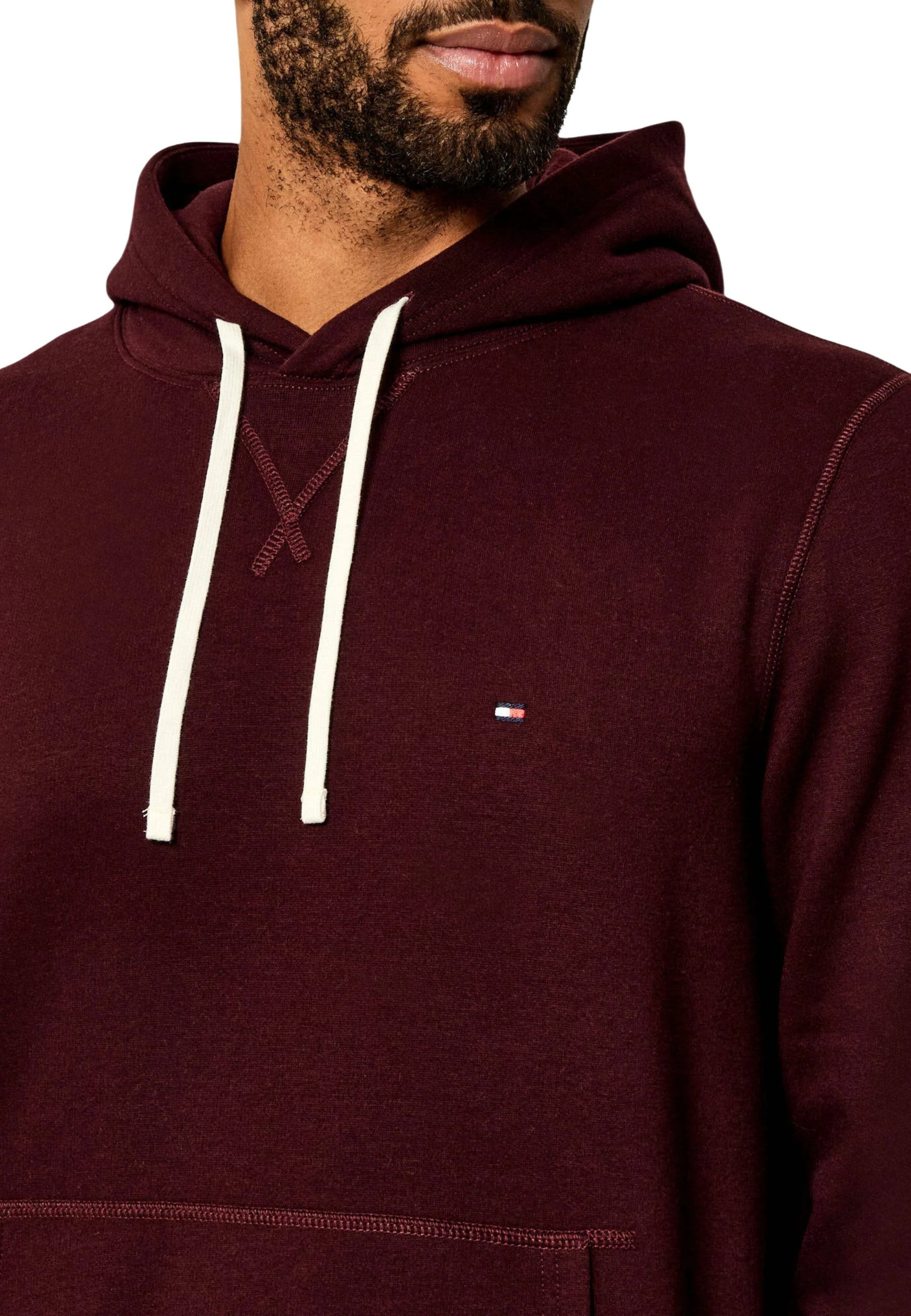 Duks me kapuç për meshkuj Tommy Hilfiger MW0MW39997, bordo [Madhësia: S]