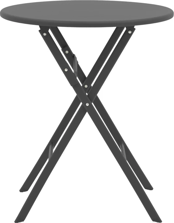 Tavolinë me karrige për terasë, ngjyrë antracit, Albero-Lindaria, 60x70cm