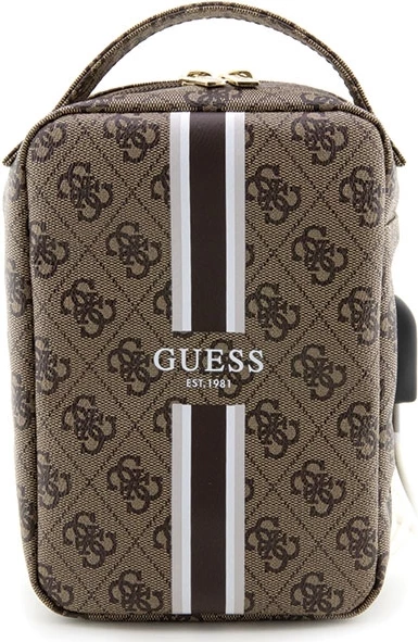 Çantë organizuese Guess 4G Printed Stripes, GUE002711-0, kafe