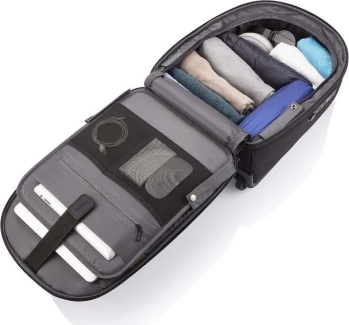 Çantë shpine me rrota XD Design Bobby Trolley, 24L, e zezë