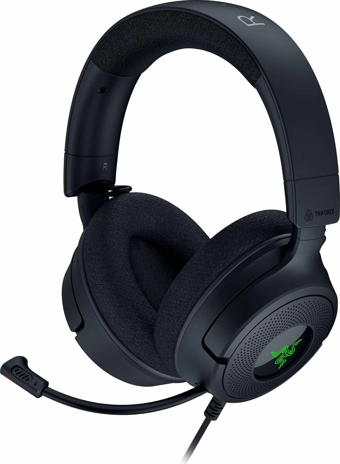 Kufje gaming Razer Kraken V4 X RZ04-05180100-R3M1, 7.1, USB/USB-C, me mikrofon, RGB, të zeza