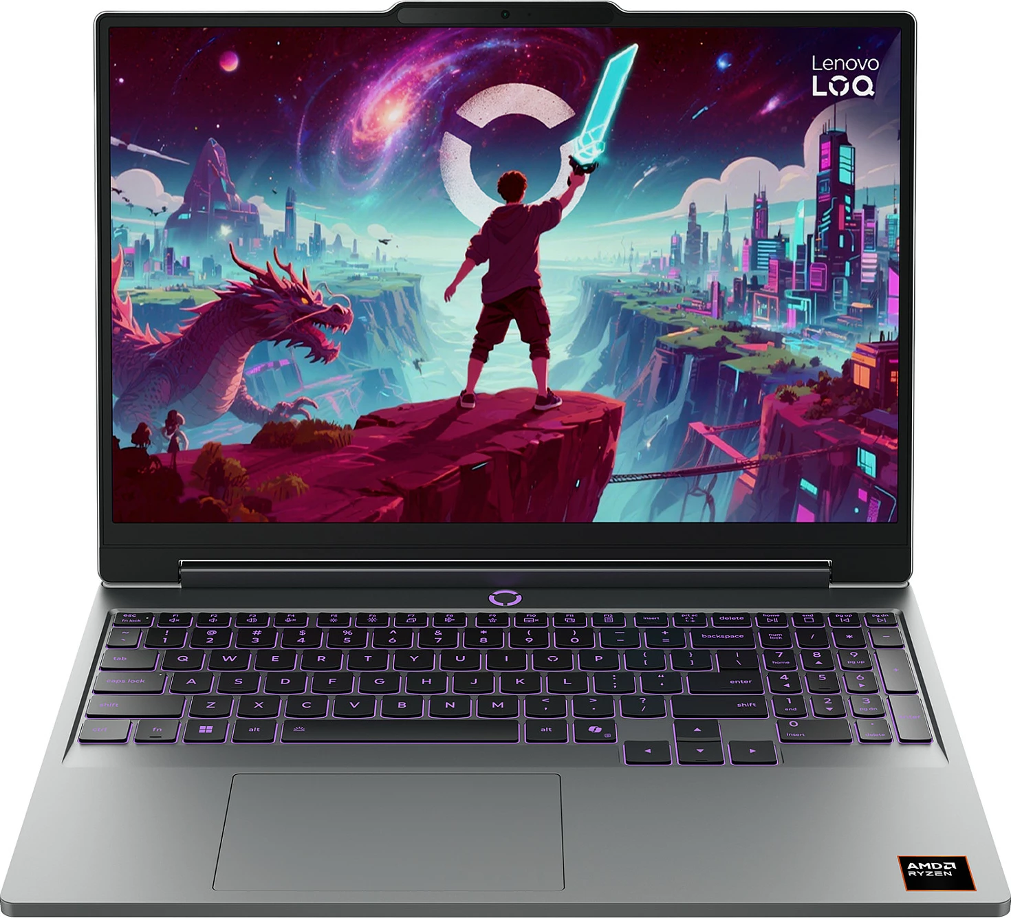 Laptop Lenovo LOQ 15AHP11, Ryzen 7, 16GB RAM, 512GB SSD, GeForce RTX 5060, Windows 11 Home, gri