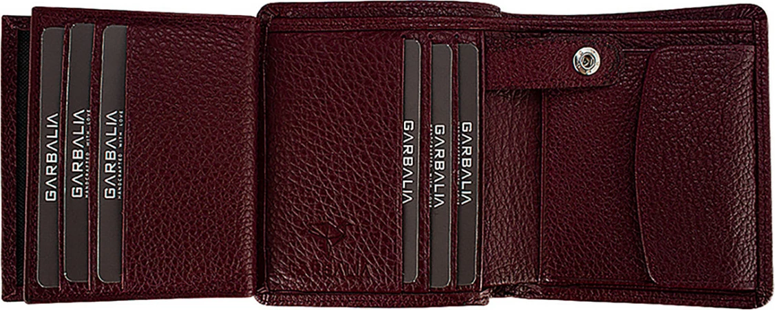 Portofol për burra, Zoozie Bags, ngjyrë e kuqe claret, Kanada