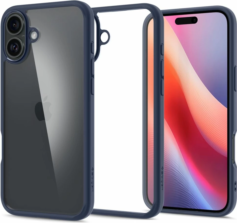 Mbështjellës Spigen Ultra Hybrid MagSafe për iPhone 16, Blu