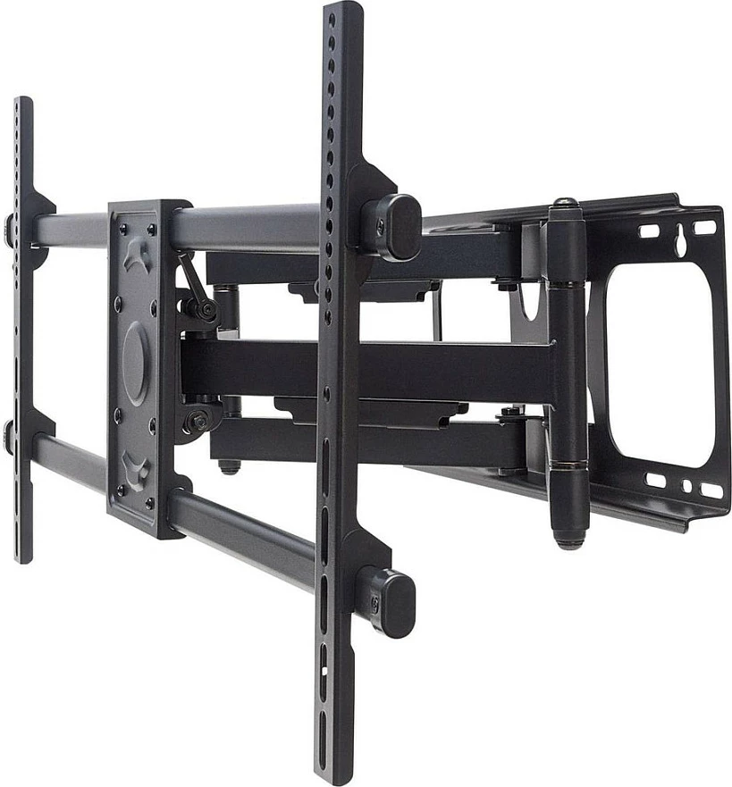 Mbajtëse muri për TV MANHATTAN 94–228.6 cm (37–90"), e anueshme dhe rrotulluese, VESA 200x200–800x400, deri 75 kg, e zezë
