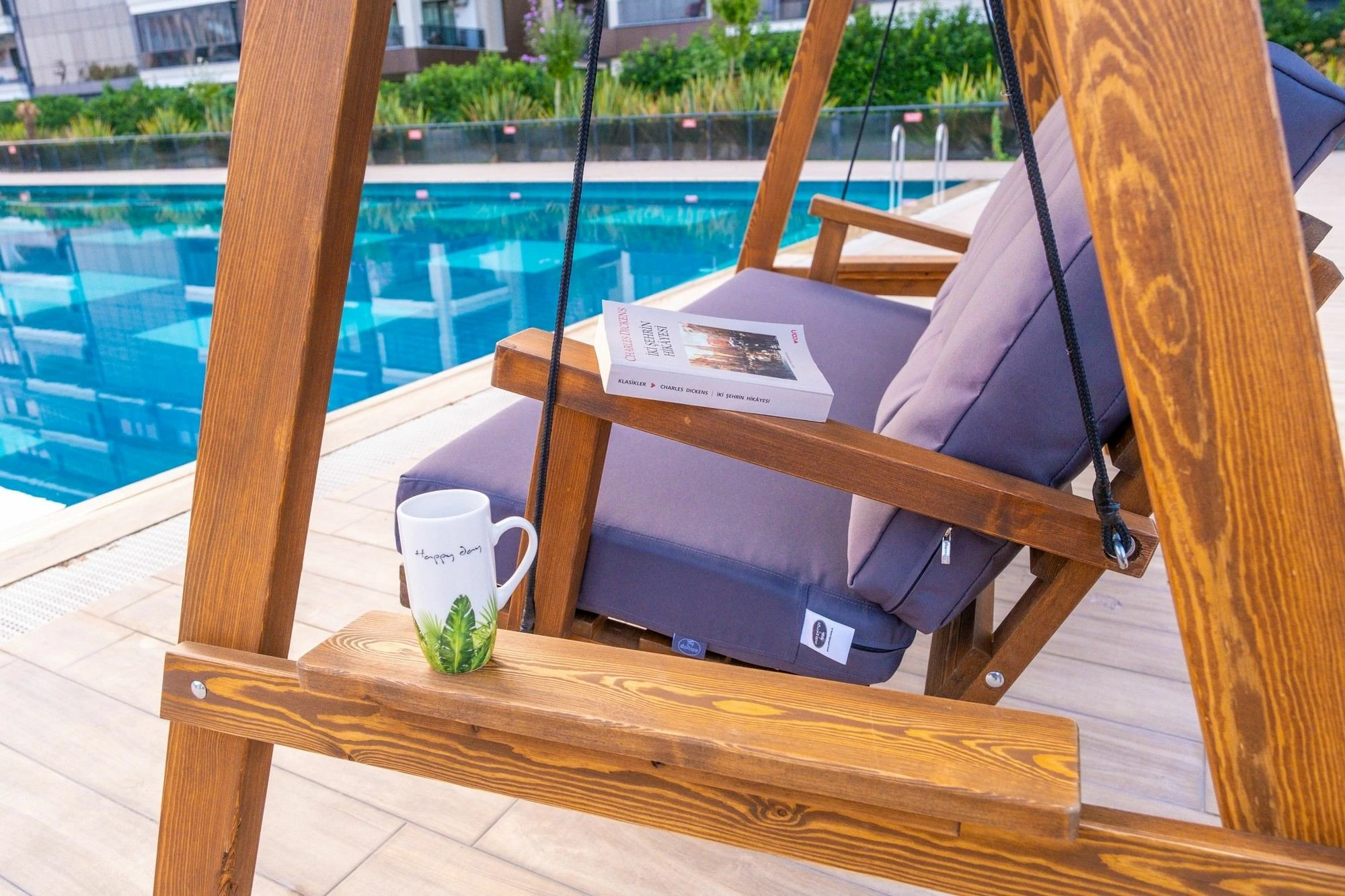 Karrige lëkundëse dyshe për kopsht, ngjyrë antracit, Skye Decor, Pera 2000