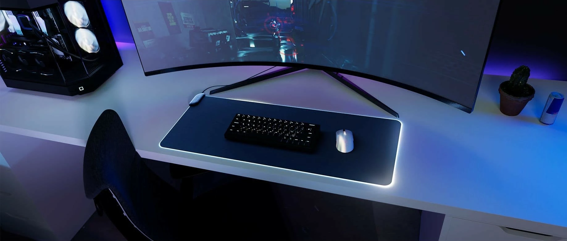 Mauspad HYTE CNVS me ndriçim RGB