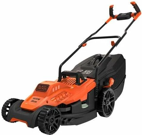 Kositëse bari elektrike Black&Decker BEMW471BH-QS 1600W, 38 cm, kosh 45 L, portokalli/zezë