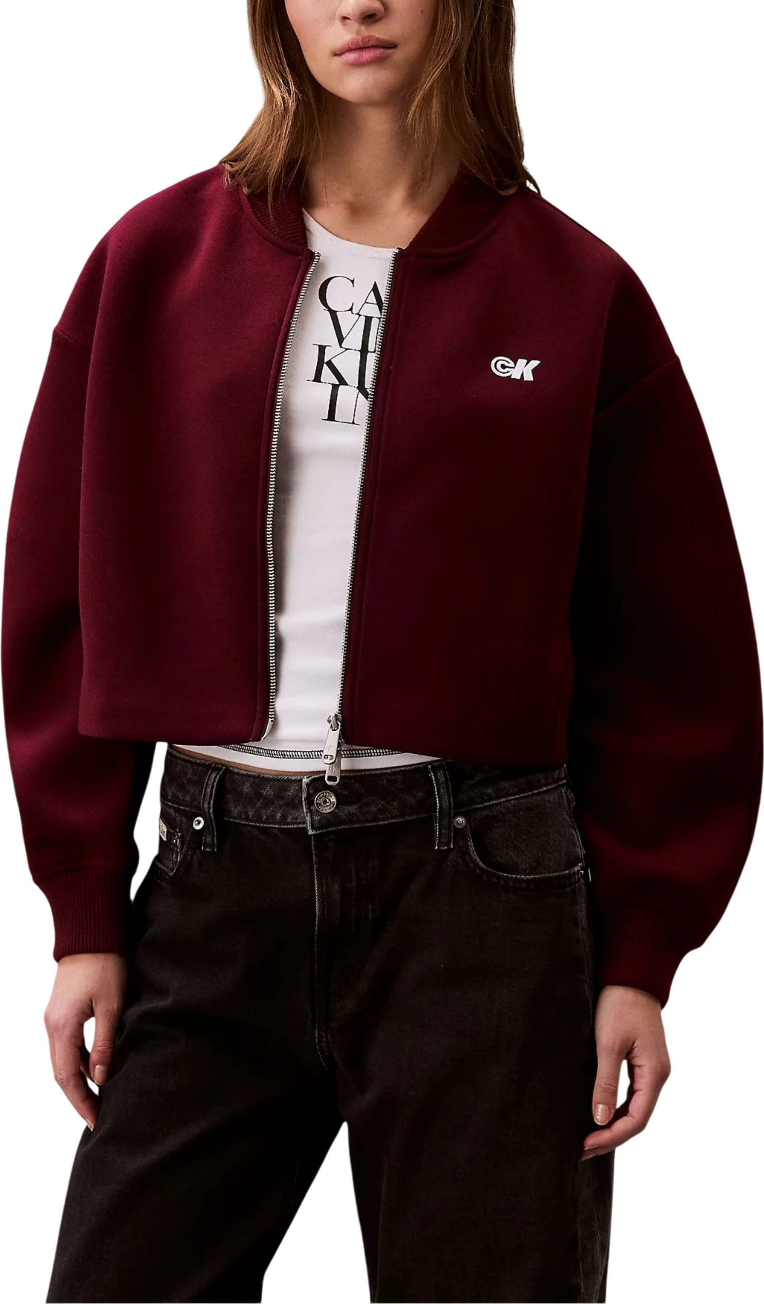 Jakne për femra Calvin Klein Jeans LV047C524G, bordeaux