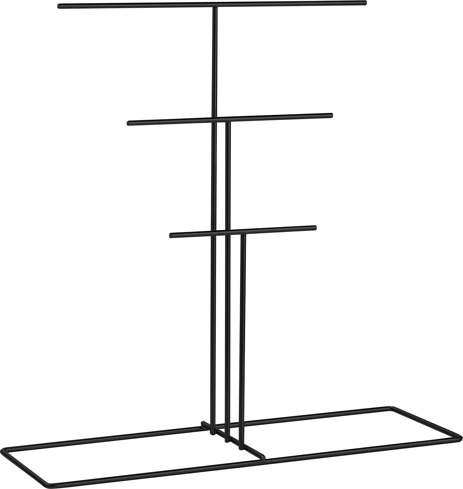 Organizues stoli për bizhuteri, dizajn Aberto, TK-006-B, ngjyrë e zezë