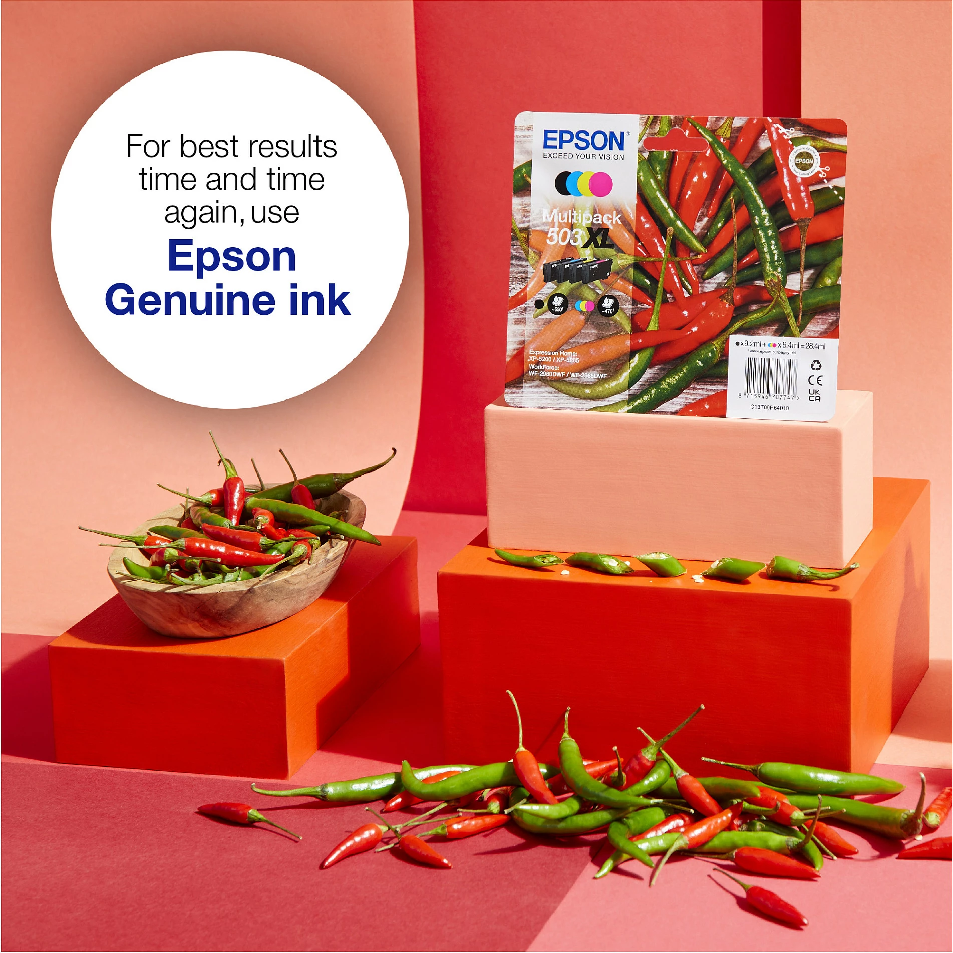 Kartrix boje Epson 503XL Cyan, 6.4 ml, High Yield (XL)