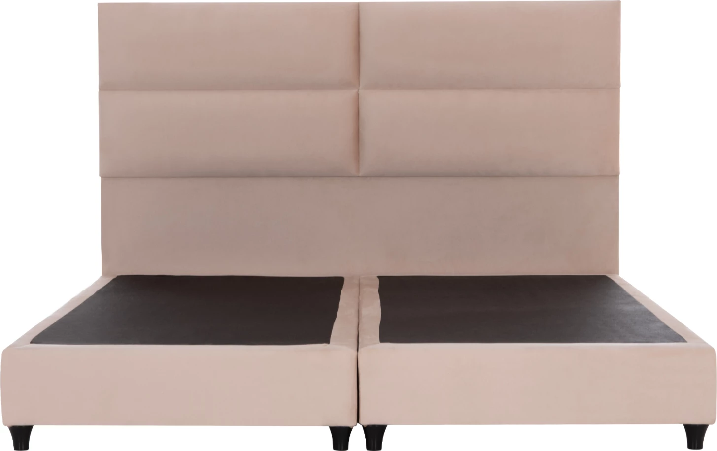 Krevati king-size, material stof ngjyrë bezhë rëre, MILO FH628.22, për dyshek 180x200cm