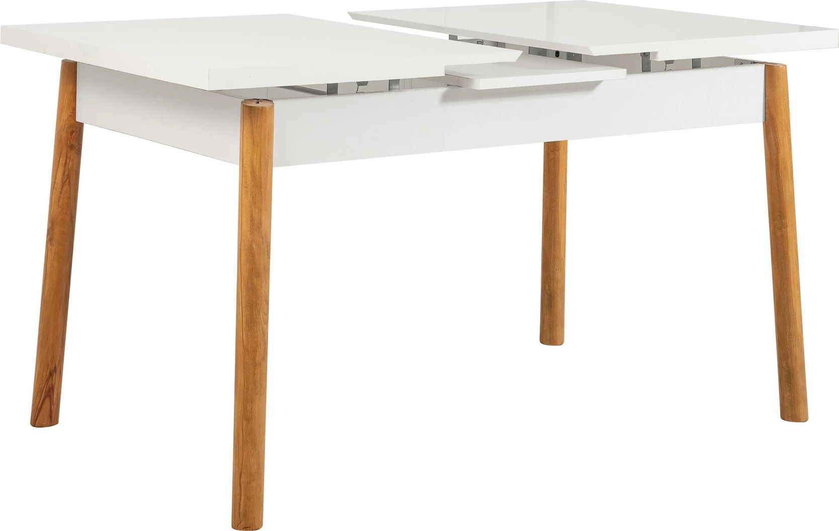 Tavolinë me karrige, set 6 pjesësh, Santiago 1053 - 2 AB, ngjyrë Atlantic Pine, e bardhë, antracit