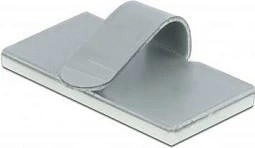 Kapëse kabllosh vetëngjitëse DeLOCK, çelik inox, 10 copë, çelik saten