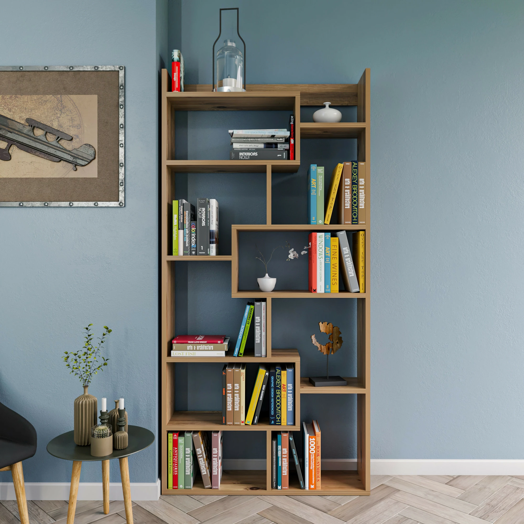 Raft librash Hanah Home, Kuttap, ngjyrë pishë