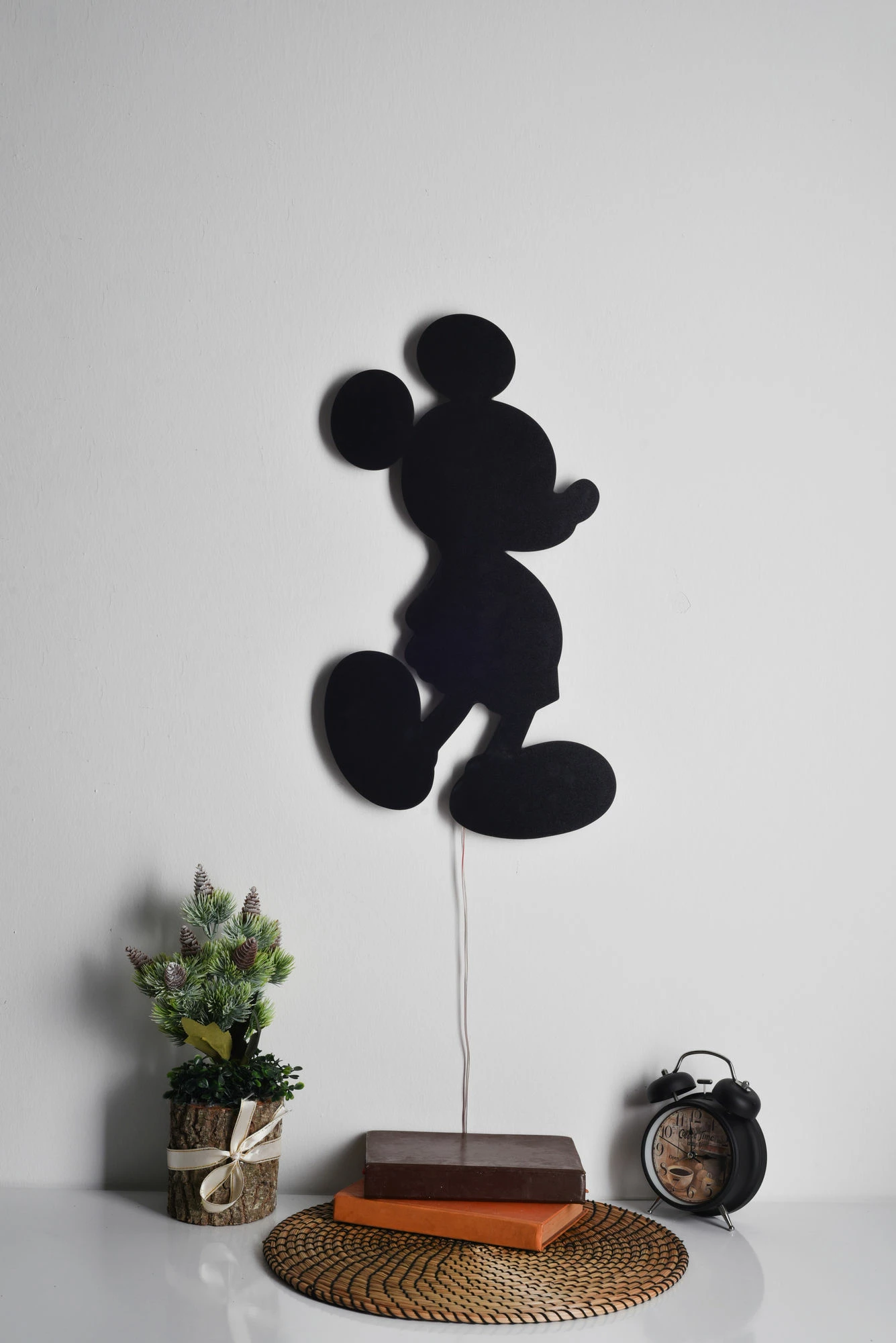 Ndriçim dekorativ LED Mickey Mouse, ngjyrë e verdhë