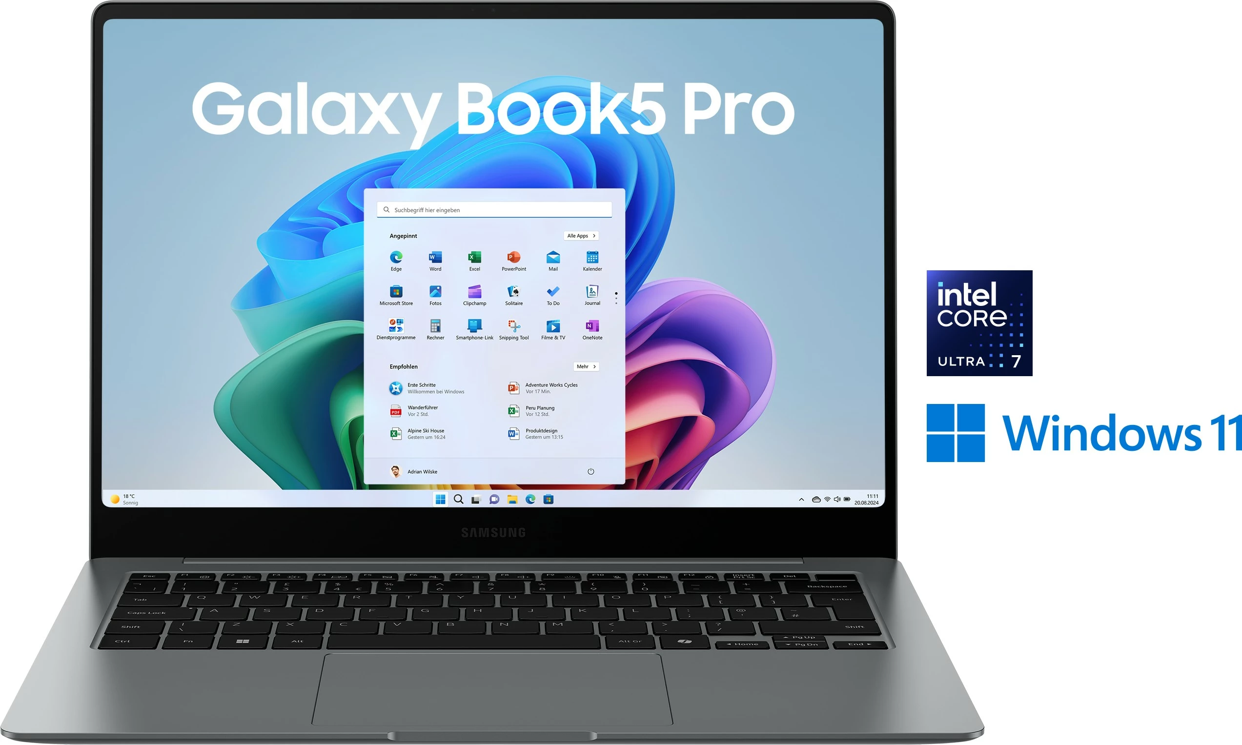 Laptop Samsung Galaxy Book5 Pro CU5 226V/16GB/512SSD/W11Pro gri
