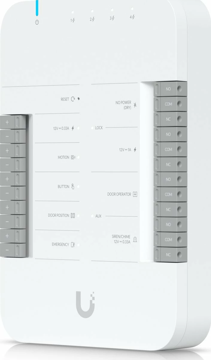 Kontroller qasje dere Ubiquiti UA-HUB-DOOR Access Door Hub, 1 derë, Ethernet/Wi‑Fi, i bardhë, 1 copë
