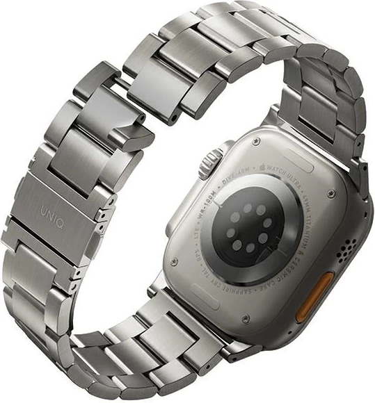 Rrip çeliku inox për Apple Watch UNIQ Osta, 42/44/45/49mm, Argjend
