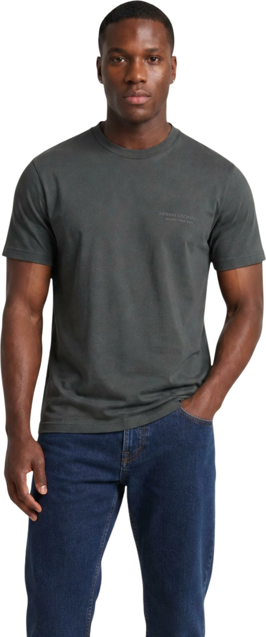 Maicë për meshkuj Armani Exchange XM001281 AF10361, gjelbër e errët
