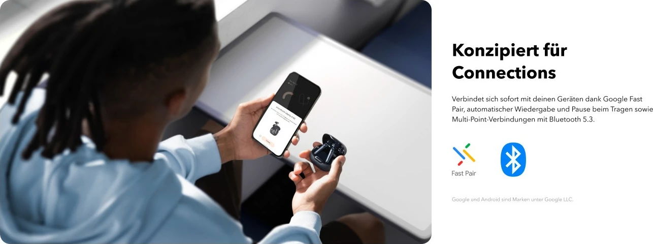 Kufje Anker Liberty 4 NC, Wireless, Muzikë, Ngjyrë e zezë