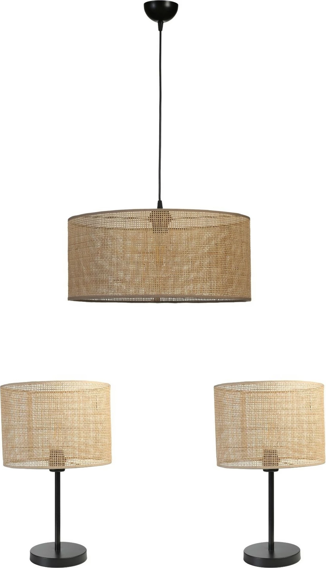 Set llambë tavani dhe llambë tavoline Opviq, 8870-4, bezhë