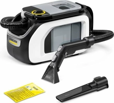 Aspirator larës për tapete Karcher SE 3 Compact Home N1 500 W 1.7/2.9 L, i bardhë, set me aksesorë
