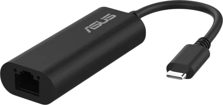 Adapter Ethernet ASUS USB-C2500 V2, USB Type-C në 2.5G, 1x RJ-45, i zi
