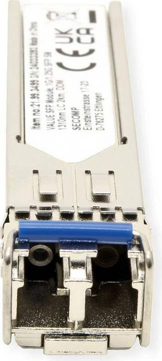 Modul SFP VALUE 21.99.3499, 1.25 Gbit/s, 1310 nm, 2 km, LC, argjendtë