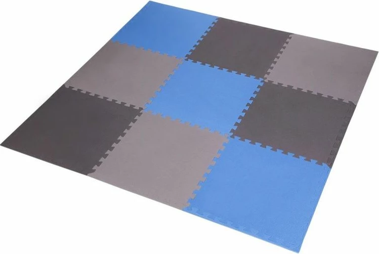 Tapet puzzle për fitnes ONE FITNESS, gri-blu