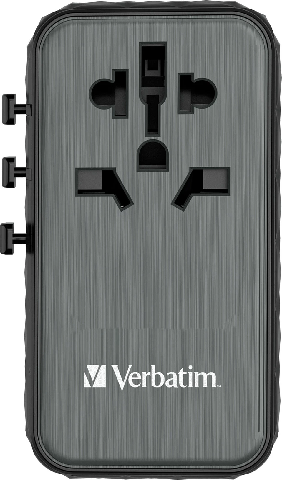 Adapter udhëtimi Verbatim UTA-06 GaN III, 100W, 2x USB-C PD, 2x USB-A QC, i zi