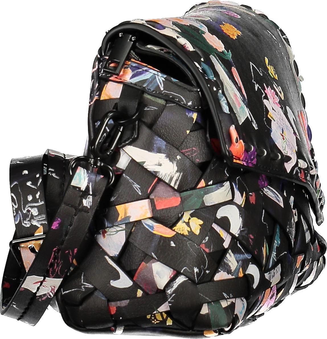 Çantë për femra DESIGUAL OSMIO PHUKET MINI SOFT BAG, e zezë