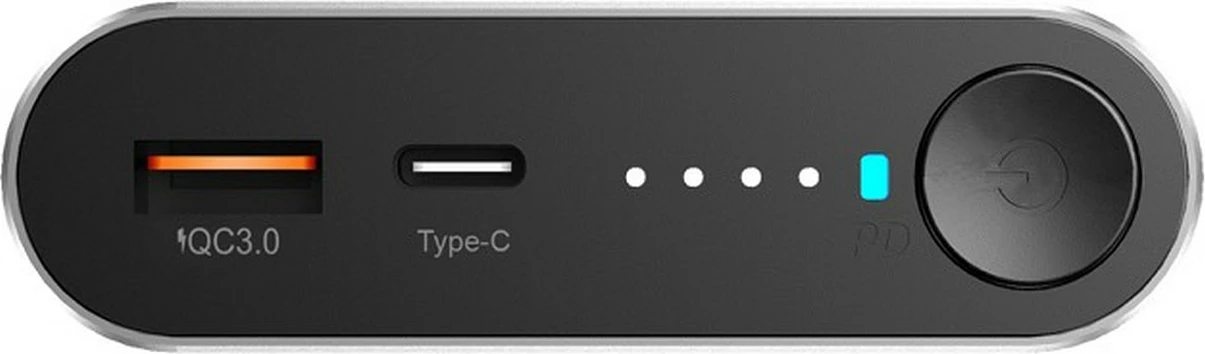 Powerbank RealPower PB-20000PD Pro, 20000 mAh, 100 W PD/QC 3.0, ngjyrë alumini