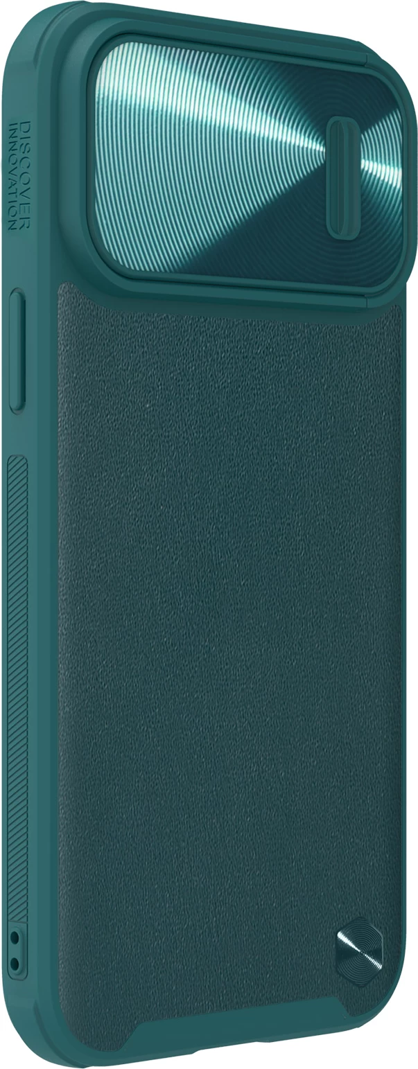 Mbështjellës Nillkin CamShield Leather S Case për iPhone 14 Pro Max, i gjelbër