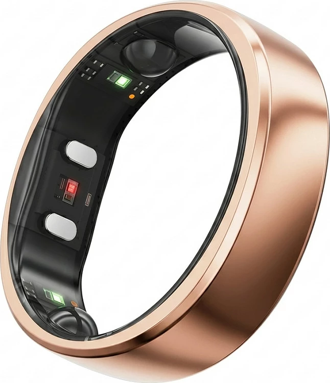 Unazë smart RingConn Gen2, gjurmues aktiviteti, madhësia 13, Rose Gold
