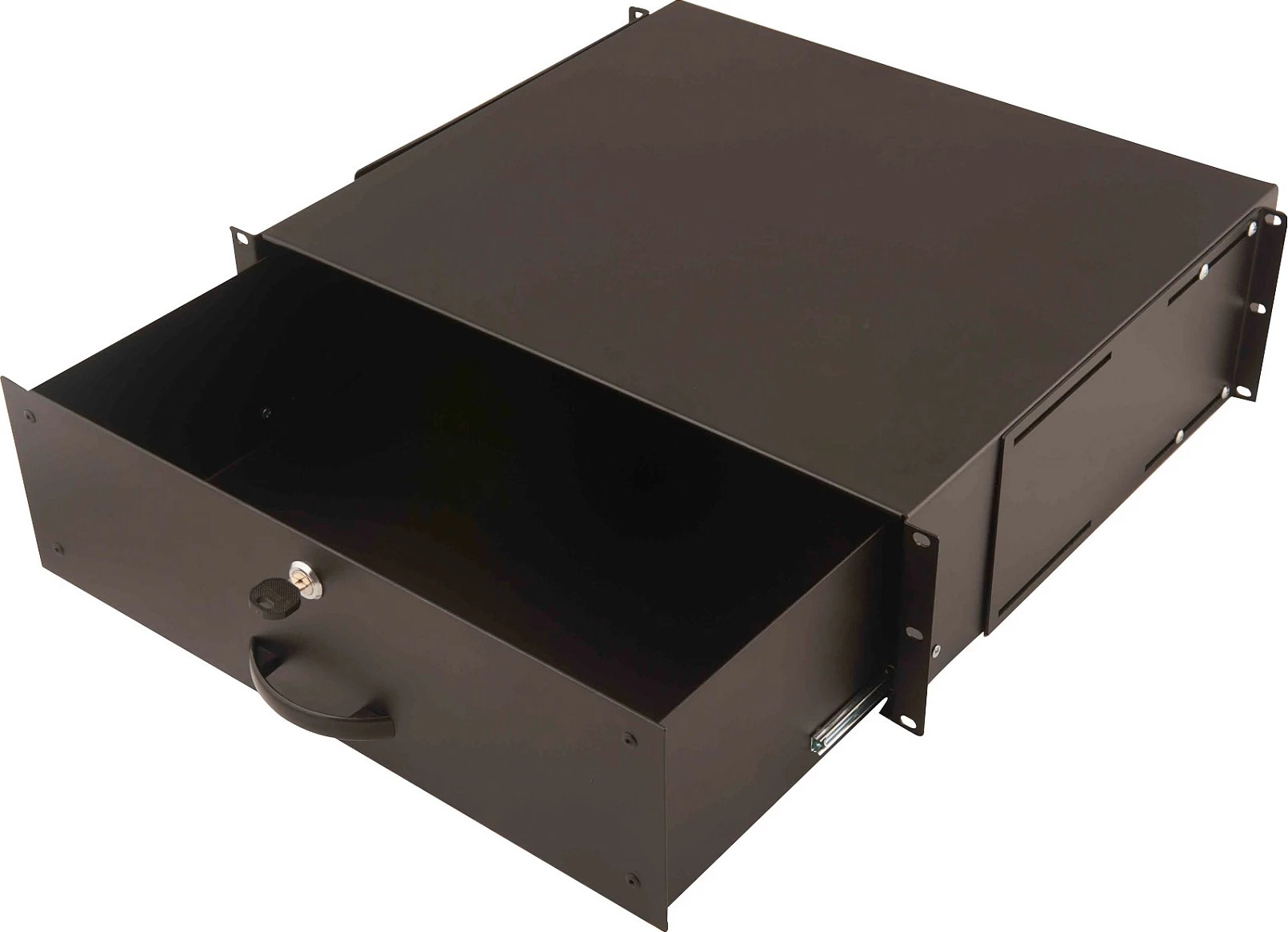 Sirtar rack 19" Digitus 3HE 132x481x400mm, i zi, me çelës