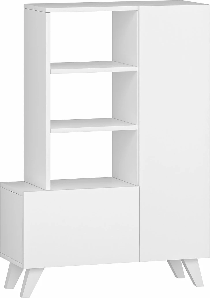 Dollap multifunksional, ngjyrë e bardhë, Agostina