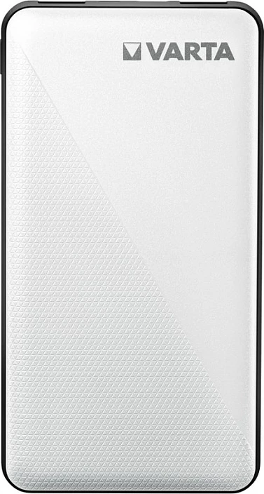 Power bank VARTA Energy 10000 mAh, 2x USB-A + USB-C, LED indikator, bardhë/zi