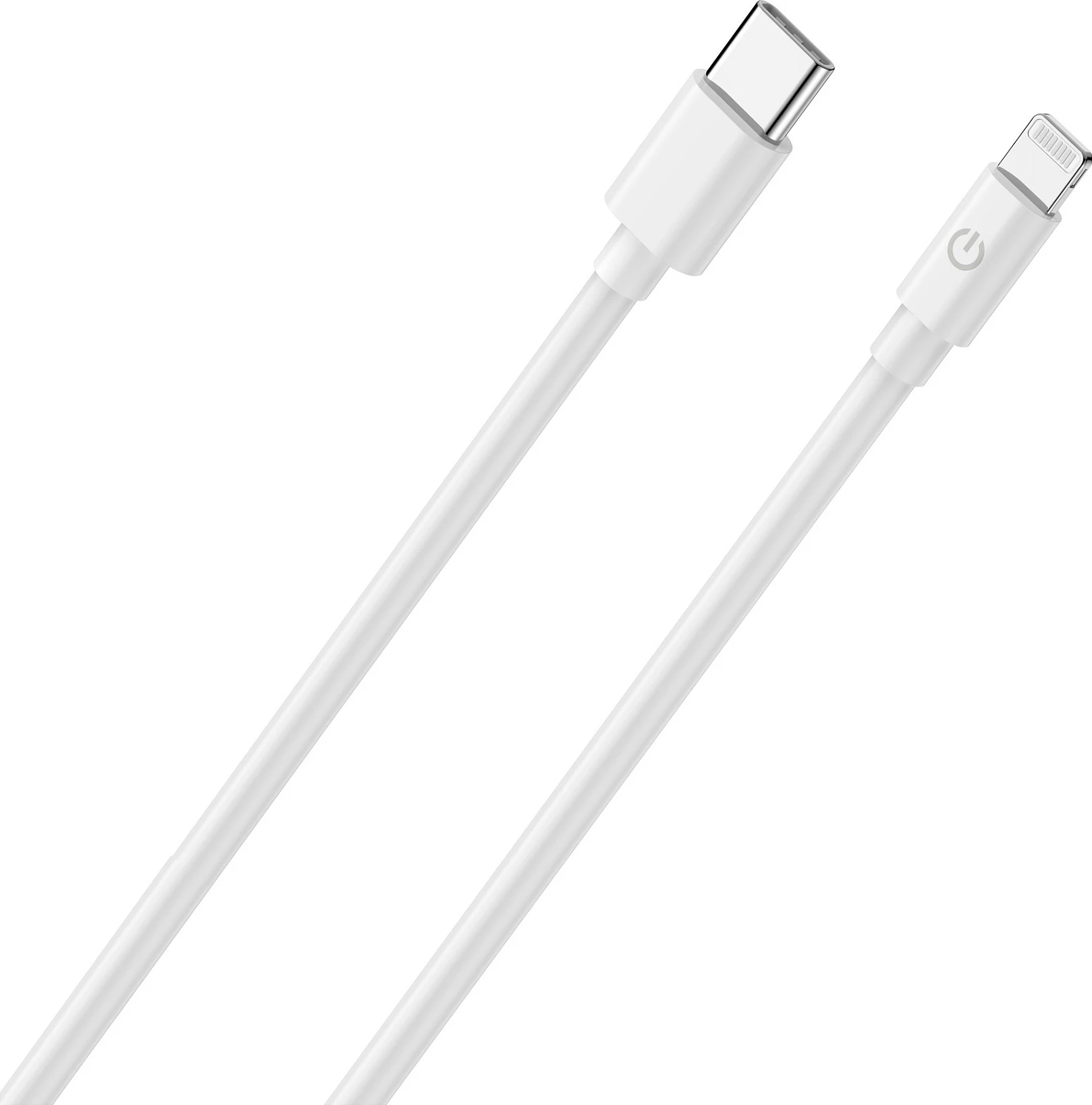 Kabllo karikimi/datat RealPower USB-C në Lightning, 2 m, MFi, 3A, e bardhë