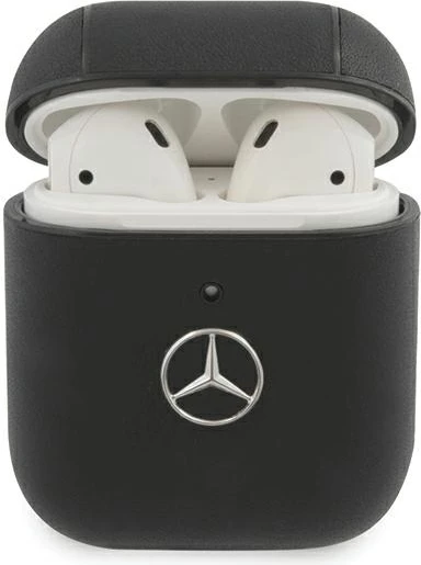 Mbështjellës Mercedes Electronic Line për AirPods 1/2, i zi