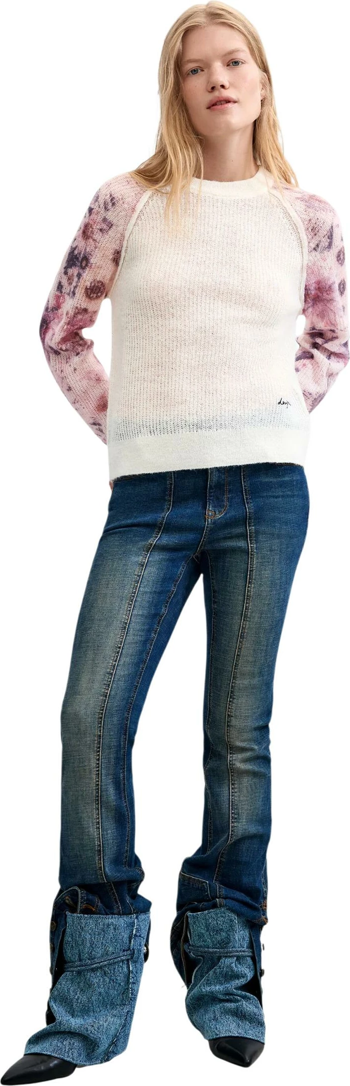 Xhemper për femra Desigual 26WWJF19, i bardhë [Madhësia: M]