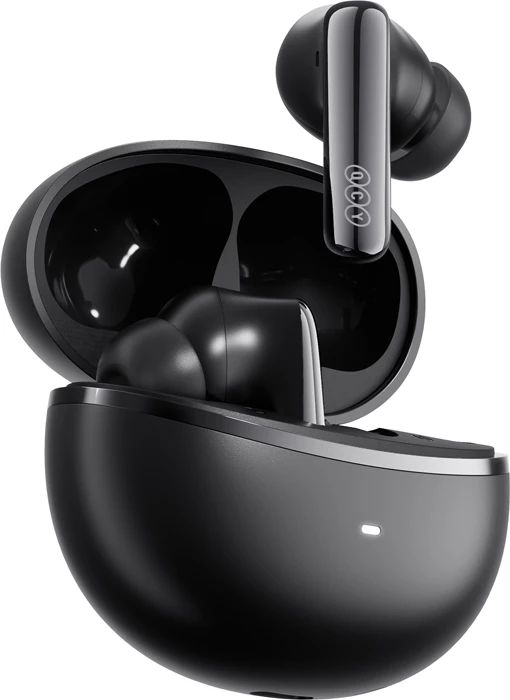 Kufje TWS QCY MeloBuds N70 HT18 ANC LDAC Bluetooth 6.0 deri 50h USB-C karikim pa tela IPX5 të zeza