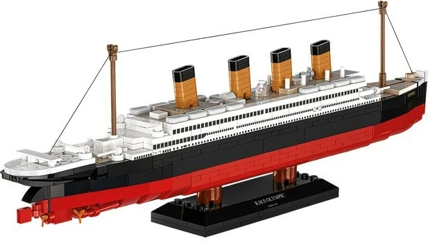 Set blloqesh ndërtimi, Cobi, R.M.S. Olympic COBI-1687, 595 copa, shkallë 1:700, me bazament